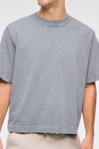 T-shirt oversize - Bleu-gris