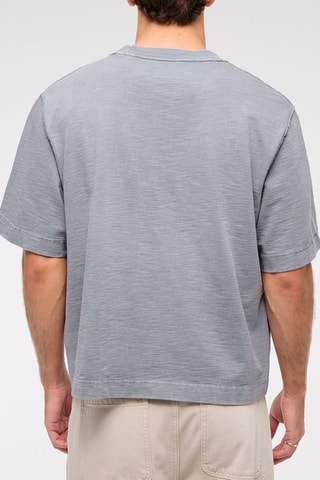 T-shirt oversize - Bleu-gris