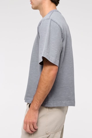 T-shirt oversize - Bleu-gris
