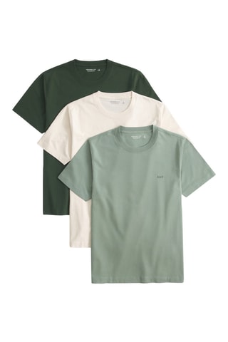 3 t-shirts - Vert et blanc