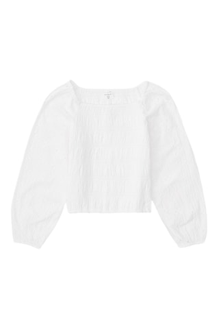Blouse en broderie anglaise - Blanc