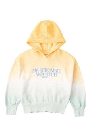 Sweat à capuche tie and dye - Ecru et jaune