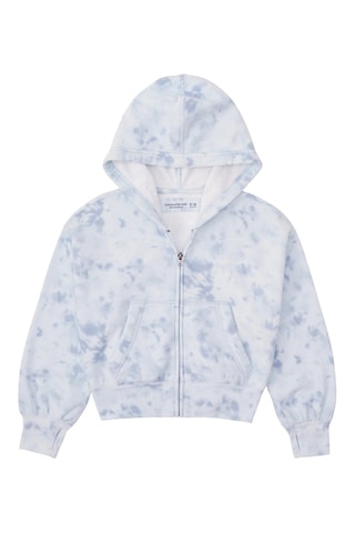 Sweat à capuche tie and dye - Blanc