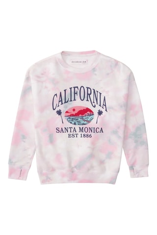 Sweat tie and dye - Blanc et rose