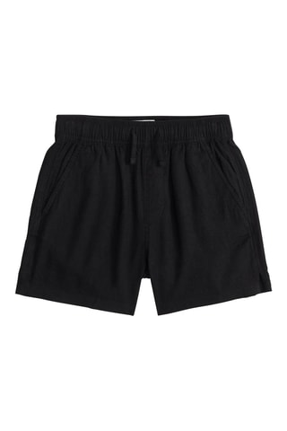 Short en lin - Noir