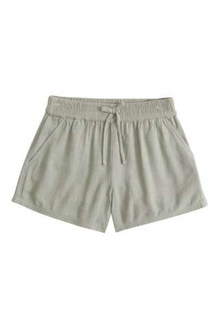 Short en lin - Vert