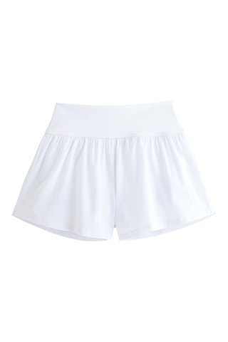 Short taille haute - Blanc