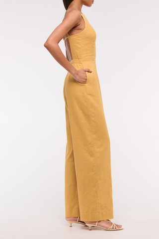 Combinaison en lin - Jaune