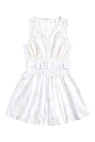 Combishort sans manches - Blanc