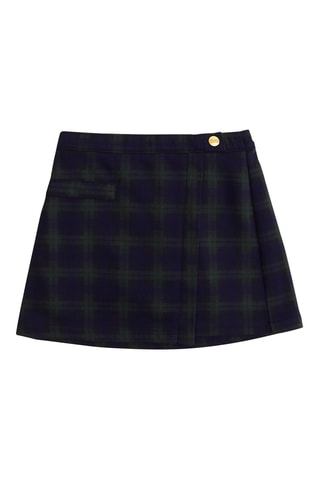 Jupe-short - Vert et bleu marine