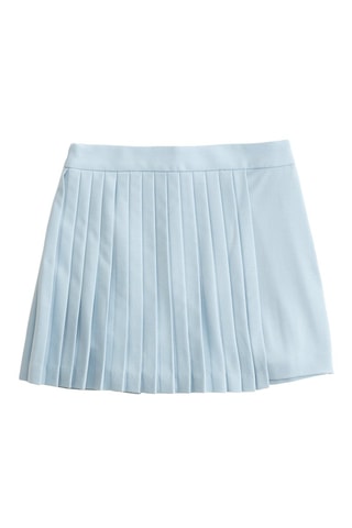 Minijupe taille haute - Ciel