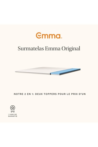 Surmatelas réversible Emma Original - 5 cm