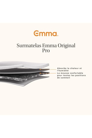 Surmatelas réversible Emma Original Pro - 5 cm