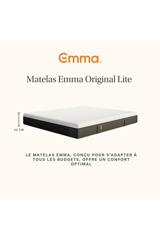 Matelas Emma Lite - Epaisseur 22 cm - Moyen-ferme
