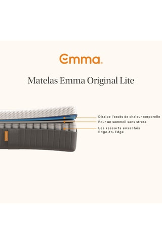 Matelas Emma Lite - Epaisseur 22 cm - Moyen-ferme
