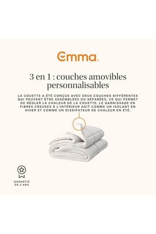 Couette Emma 4 Saisons - Blanc
