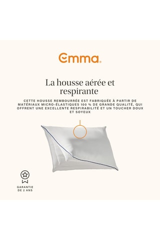 Oreiller Emma - Équilibré - 1,14 kg - Blanc