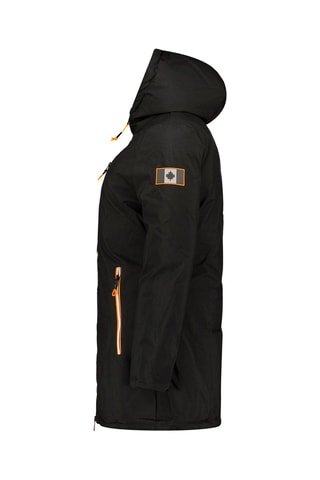 Parka à capuche Cassimineak - Orange et noir