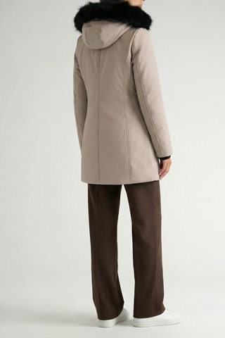 Parka à capuche Cherifana - Taupe