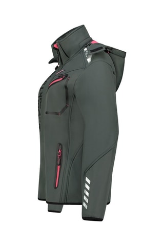 Veste Softshell Reineak - Gris foncé et rose