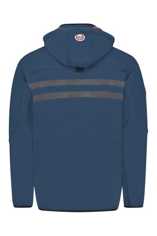 Veste Softshell Royauteak - Bleu marine et rouge