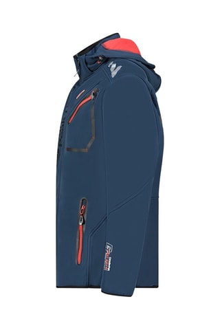 Veste Softshell Royauteak - Bleu marine et rouge