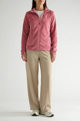 Veste polaire à capuche Uternel - Rose poudré