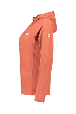 Veste polaire à capuche - Rouge