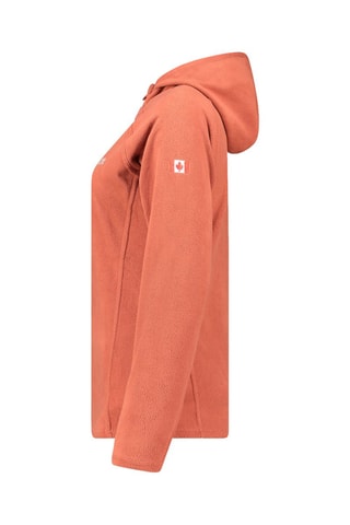 Veste polaire à capuche - Rouge