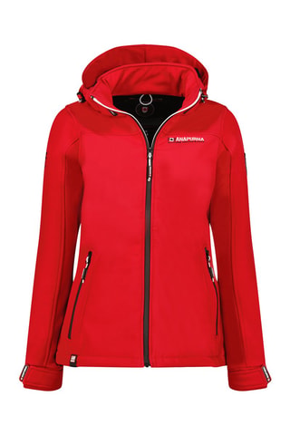 Veste à capuche Softshell Takeniana - Rouge