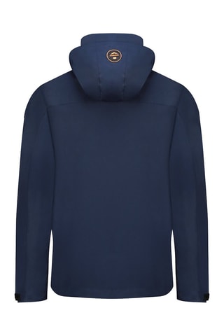 Veste à capuche - Noir, bleu et orange