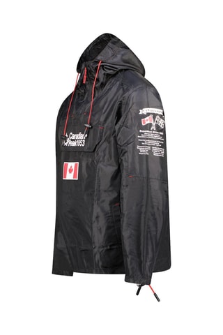 Coupe-vent à capuche Butaneak - Noir et rouge