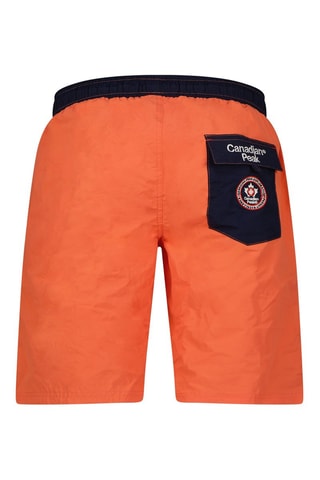 Short de bain - Rouge et blanc
