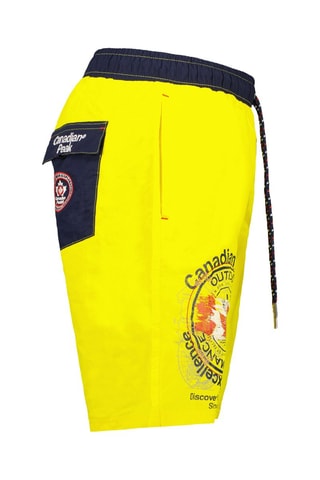 Short de bain - Jaune