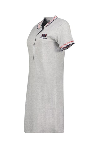 Robe polo - Gris, bleu et rouge