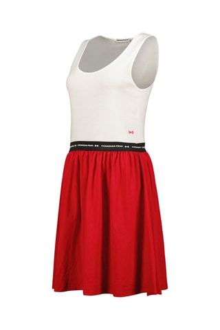 Robe trompe-l'œil Jodieak - Blanc et rouge