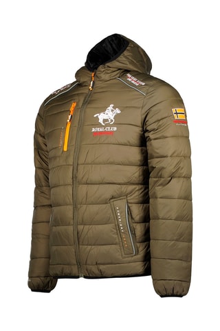 Blouson Brick - Blanc, gris, orange, rouge et vert