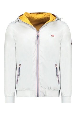Blouson réversible - Bleu, gris et rouge