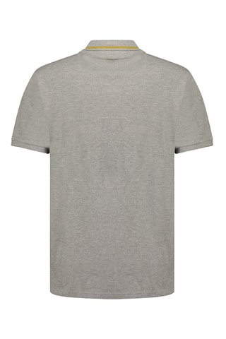 Polo - Bleu, gris et jaune