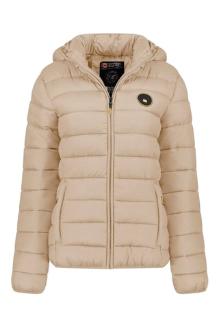 Doudoune à capuche Anneceak - Beige et noir