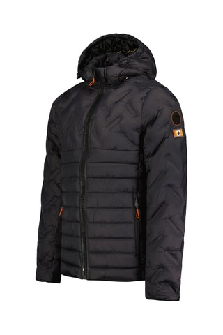 Doudoune à capuche Burateak - Orange et noir