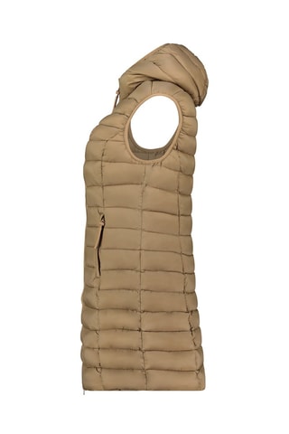Doudoune longue sans manches Vakitaleak - Taupe