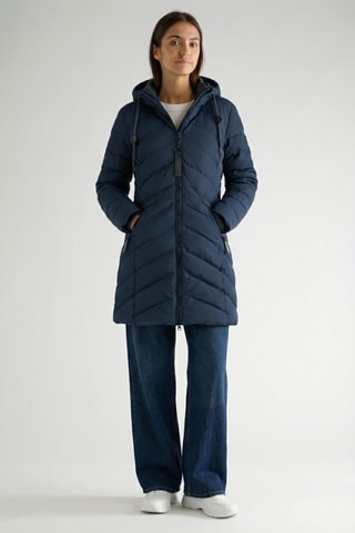 Doudoune longue Clarisana - Bleu marine