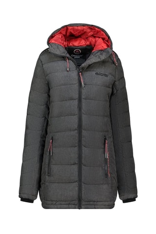Doudoune à capuche Astaneak - Rouge et gris