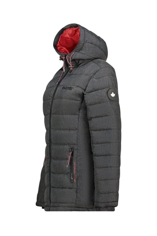 Doudoune à capuche Astaneak - Rouge et gris