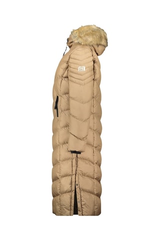Doudoune longue Capucineak - Taupe