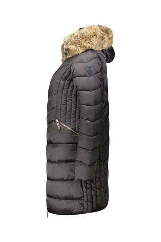 Doudoune longue Bololitaeak - Beige et noir