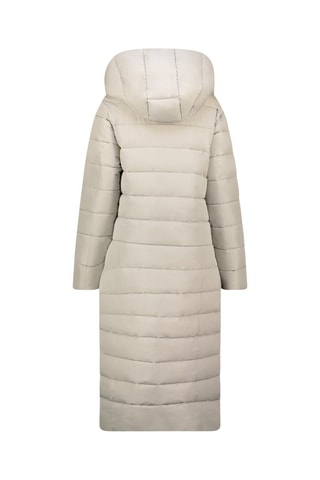 Doudoune longue à capuche Constanceak - Gris et noir