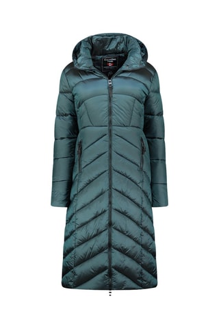 Doudoune longue Blancheak - Noir et vert