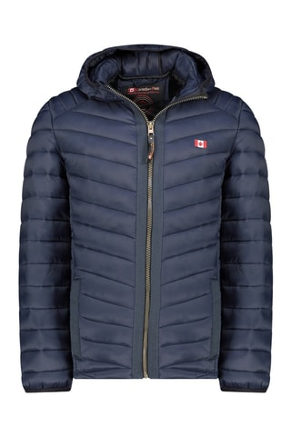 Doudoune regular à capuche Carliteak - Bleu marine